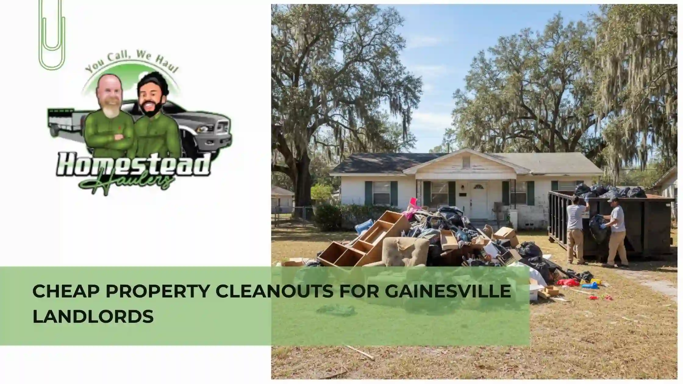 Cheap Property Cleanouts for Gainesville Landlords