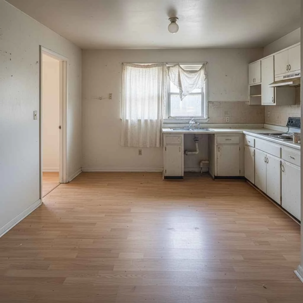  clean, empty rental unit after professional cleanout