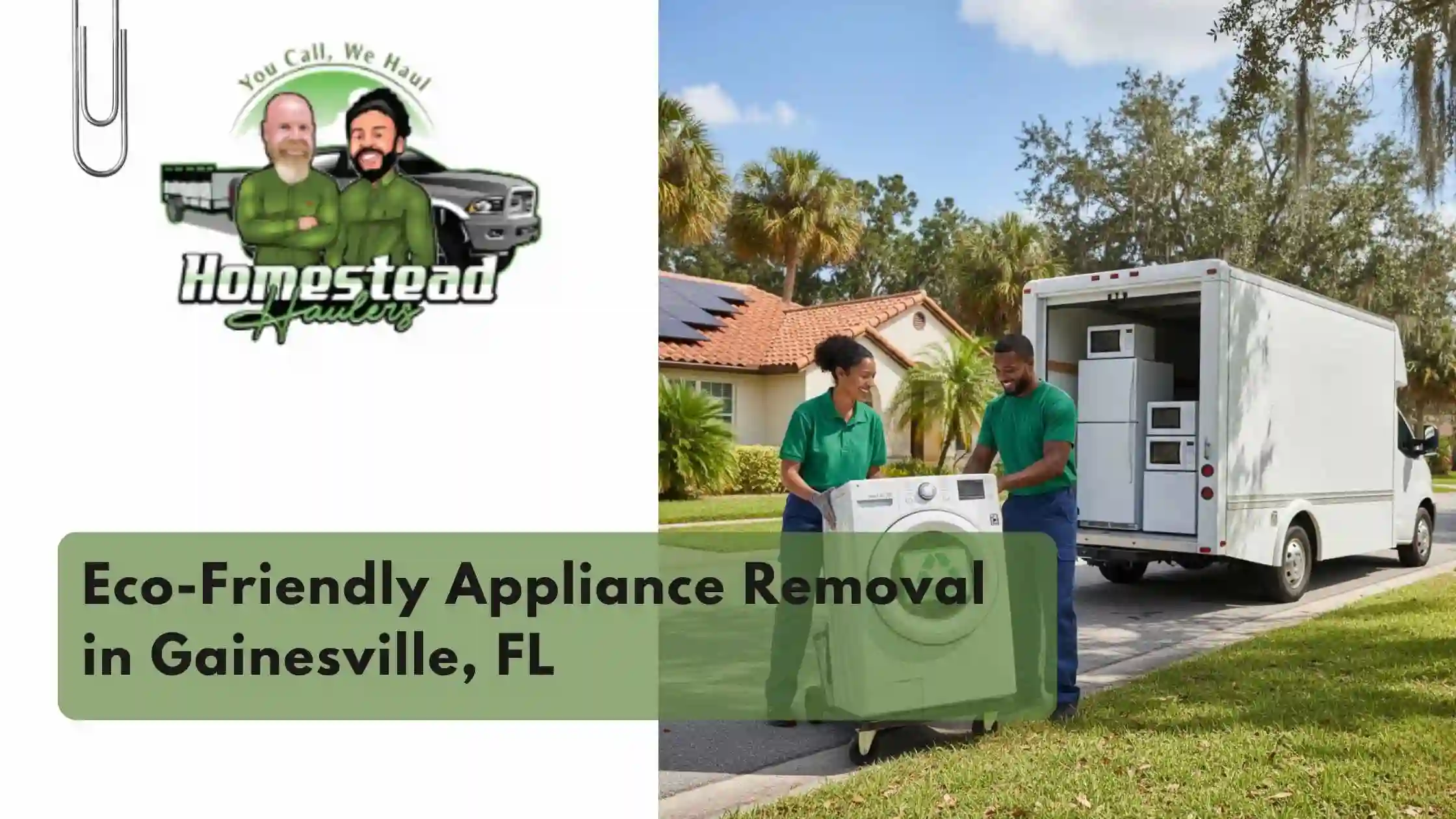 Eco-Friendly Appliance Removal in Gainesville, FL