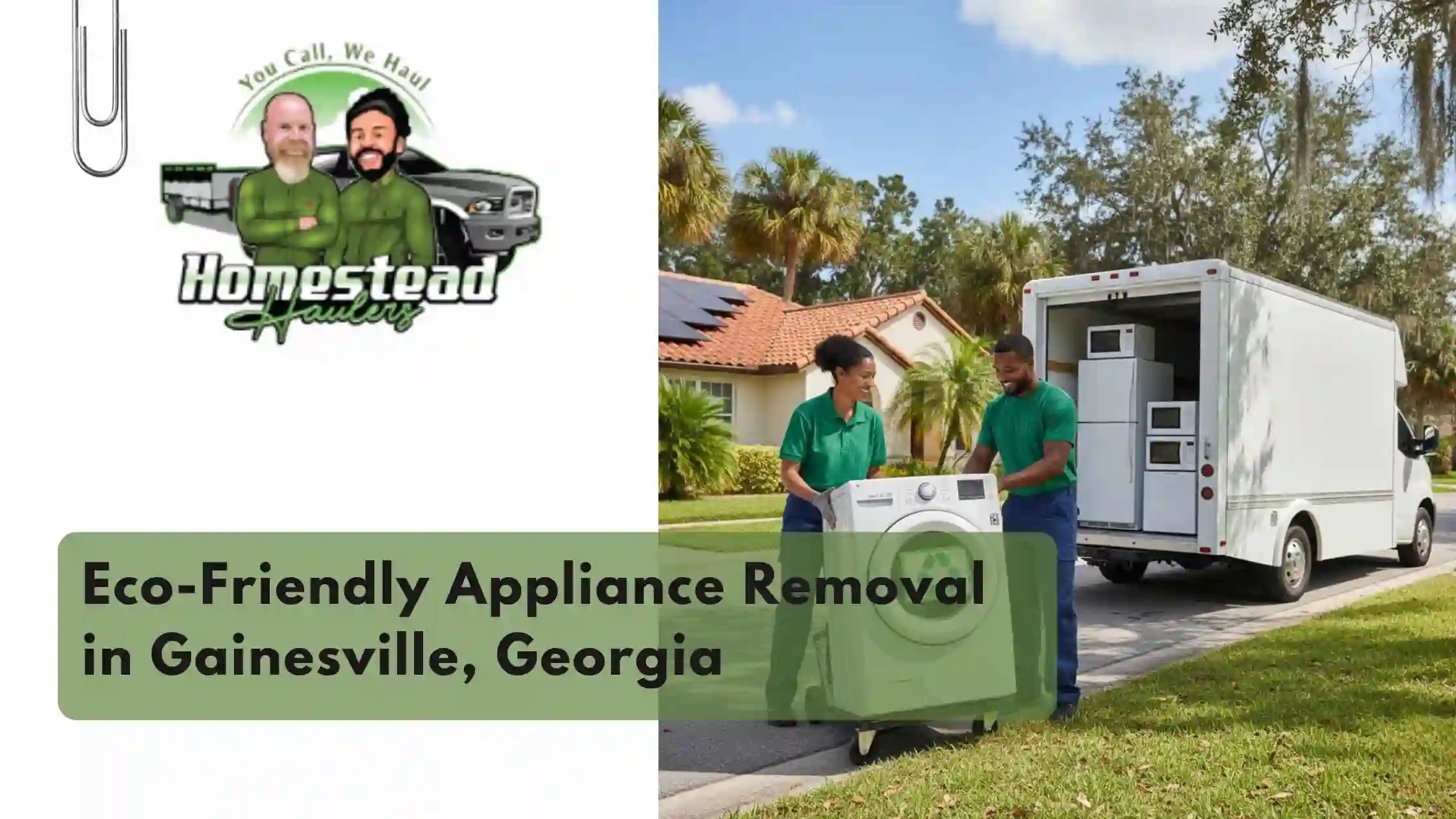 Eco-Friendly Appliance Removal in Gainesville, Georgia