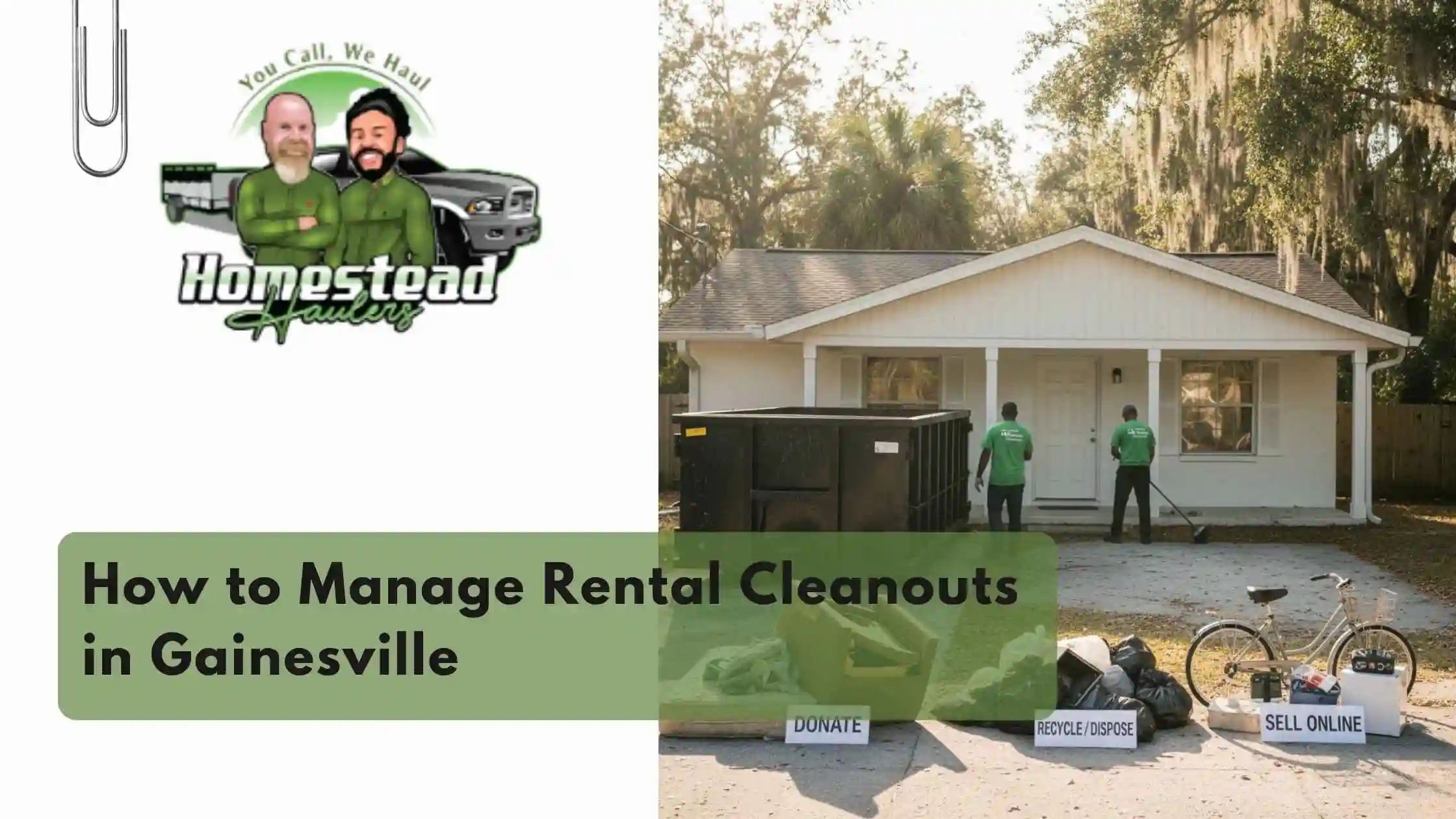 How to Manage Rental Cleanouts in Gainesville