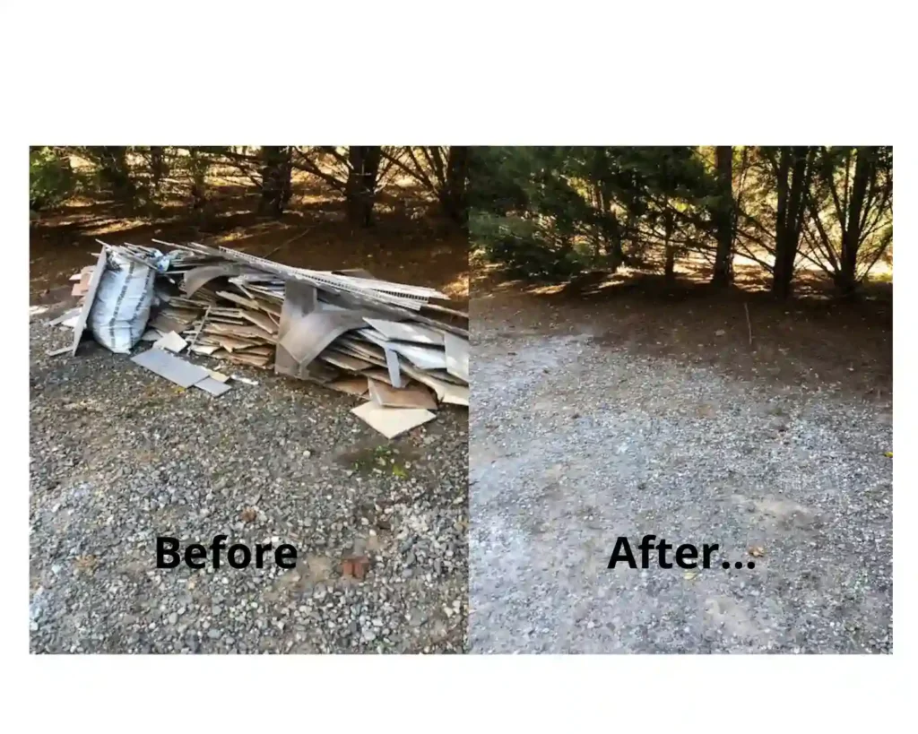 yard clean out by homestead haulers